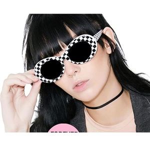 White Checkered Kurt Cobain 90s Clout Goggles NWT